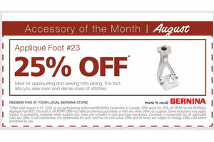 Bernina - Feet of the Month - August 2026